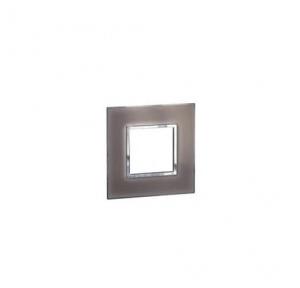 Legrand Arteor Mirror Taupe Cover Plate With Frame, 2 M, 5763 15